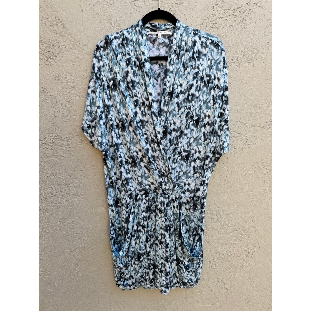 Rachel Roy Dress Tye Dye Abstract Print Short Sleeve Mini Party